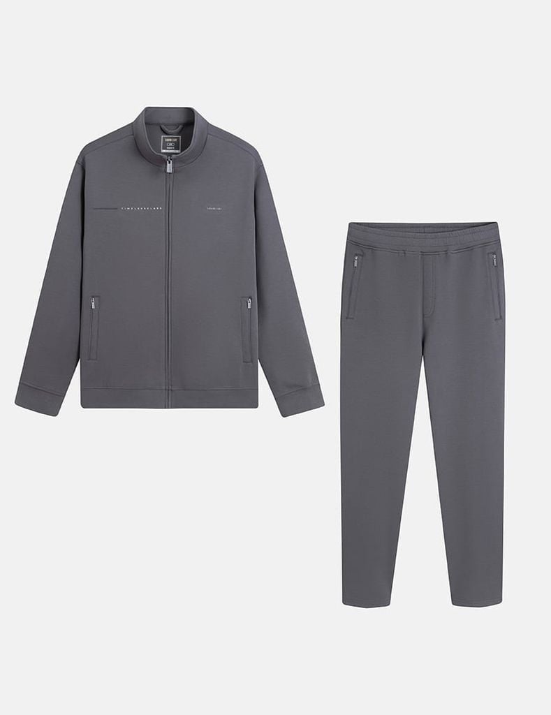 Bộ nỉ nam 2 da cổ đứng hình in trước ngực