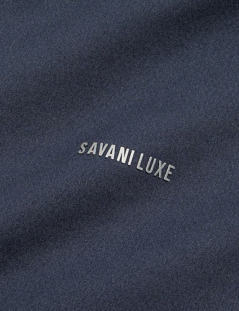 Bộ gió nam không mũ cổ dựng quần suông