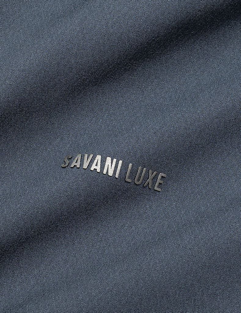 Bộ gió nam không mũ cổ dựng quần suông