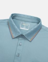 Áo polo ngắn tay nam cổ bo họa tiết