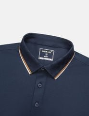 Áo polo ngắn tay nam cổ bo họa tiết