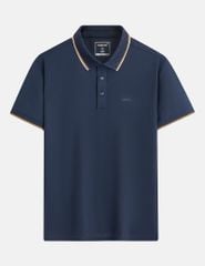 Áo polo ngắn tay nam cổ bo họa tiết