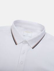 Áo polo ngắn tay nam cổ bo họa tiết