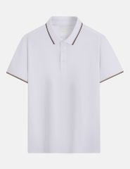 Áo polo ngắn tay nam cổ bo họa tiết