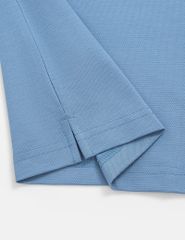 Áo polo ngắn tay nam cổ dệt trơn