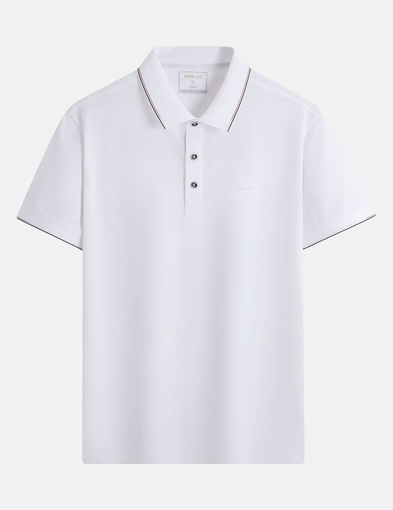 Áo polo nam ngắn tay thêu logo ở ngực