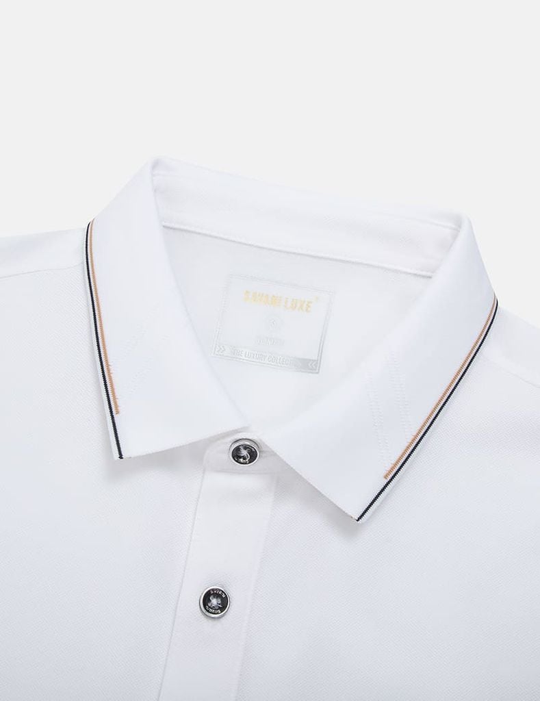 Áo polo nam ngắn tay thêu logo ở ngực