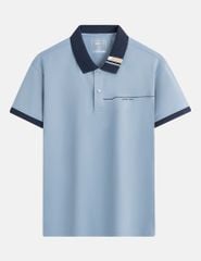 Áo polo nam ngắn tay hình in trước ngực