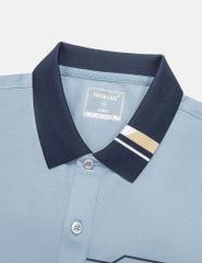 Áo polo nam ngắn tay hình in trước ngực