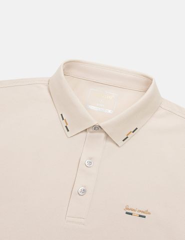 Áo polo ngắn tay nam thêu logo trước ngực
