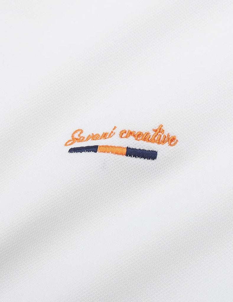 Áo polo ngắn tay nam thêu logo trước ngực