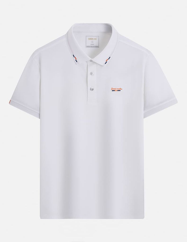 Áo polo ngắn tay nam thêu logo trước ngực