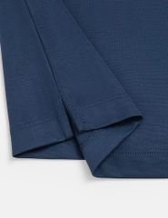 Áo polo ngắn tay nam dệt phối màu in logo trước ngực