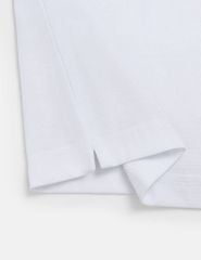 Áo polo ngắn tay nam đính mác kim loại dưới cổ thân sau