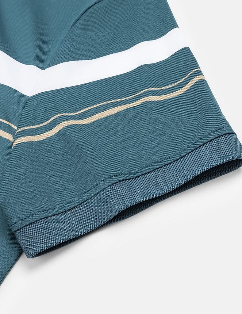 Áo phông có cổ ngắn tay nam dệt kẻ