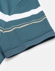 Áo phông có cổ ngắn tay nam dệt kẻ