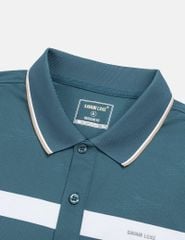 Áo phông có cổ ngắn tay nam dệt kẻ