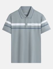 Áo phông có cổ ngắn tay nam dệt kẻ