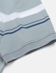 Áo phông có cổ ngắn tay nam dệt kẻ