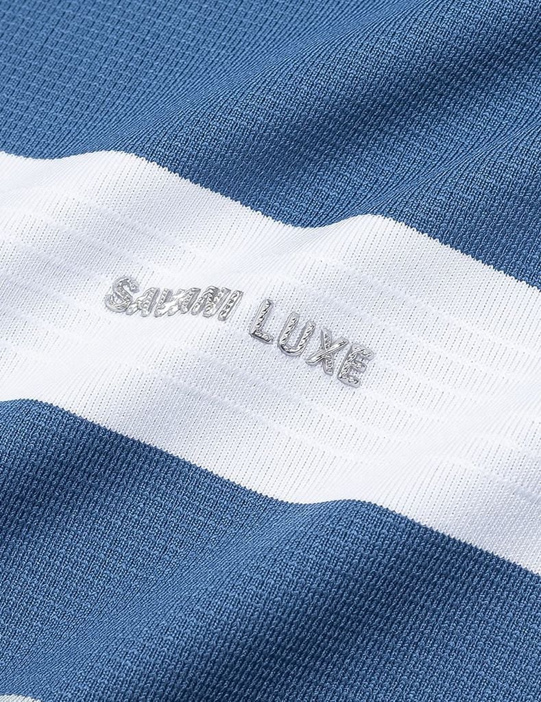 Áo phông có cổ ngắn tay nam dệt kẻ