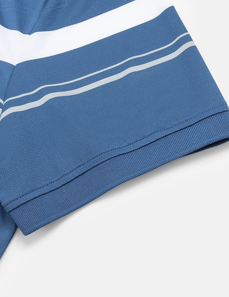 Áo phông có cổ ngắn tay nam dệt kẻ