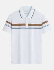 Áo phông có cổ ngắn tay nam dệt kẻ