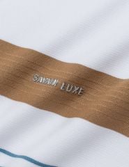 Áo phông có cổ ngắn tay nam dệt kẻ