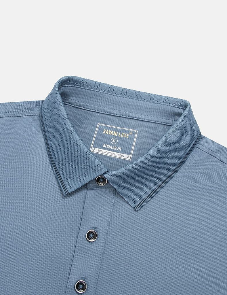 Áo polo nam ngắn tay in logo công nghệ
