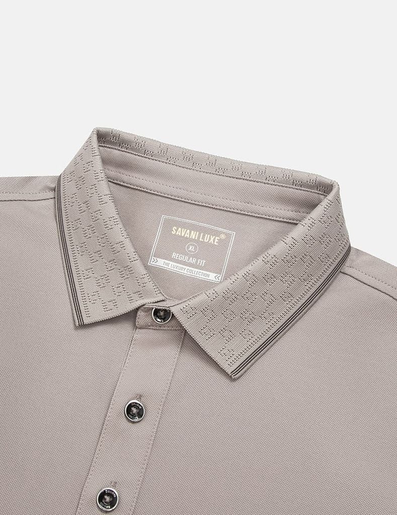 Áo polo nam ngắn tay in logo công nghệ