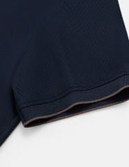 Áo polo ngắn tay nam cổ bo khóa cổ