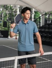 Áo polo ngắn tay nam cổ bo phối line