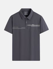 Áo polo nam cổ ép vải chính in ngang ngực