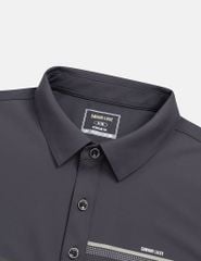 Áo polo nam cổ ép vải chính in ngang ngực