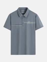 Áo polo nam cổ ép vải chính in ngang ngực