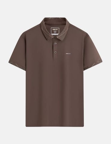 Áp polo nam ngắn tay cổ in họa tiết