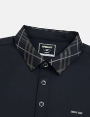 Áo polo nam ngắn tay cổ in họa tiết