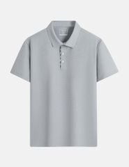 Áo polo nam ngắn tay cổ ép in tại nẹp cổ