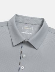 Áo polo nam ngắn tay cổ ép in tại nẹp cổ