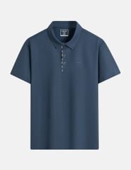 Áo polo nam ngắn tay cổ ép in tại nẹp cổ