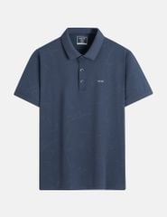 Áo polo nam ngắn tay cổ dệt in tràn
