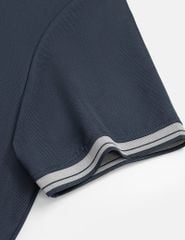 Áo polo nam ngắn tay cổ bo line quanh cổ
