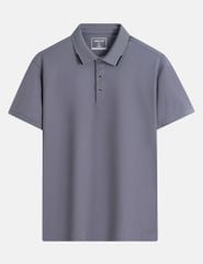 Áo polo nam ngắn tay cổ dệt trang trí