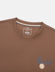 Áo nỉ cổ tròn nam hình in trước ngực dáng rộng