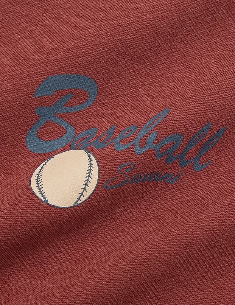 Áo nỉ cổ tròn nam hình in trước ngực dáng rộng