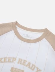 Áo nỉ cổ tròn nam phối hình in giữa ngực