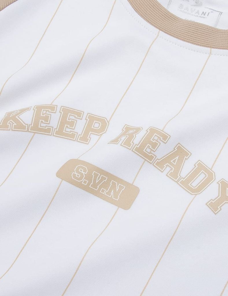 Áo nỉ cổ tròn nam phối hình in giữa ngực