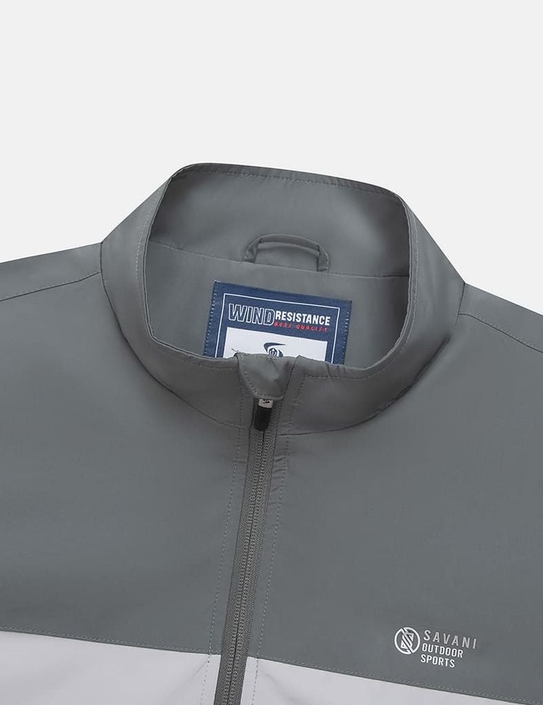 Áo gió không mũ nam phối màu