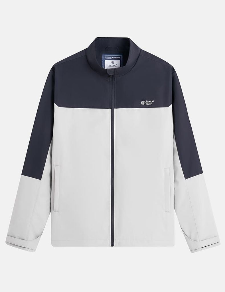 Áo gió không mũ nam phối màu