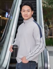 Áo gió nam không mũ phối vai