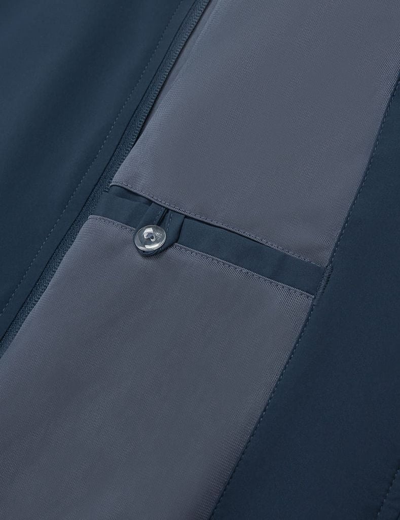 Áo gió nam không mũ phối vai